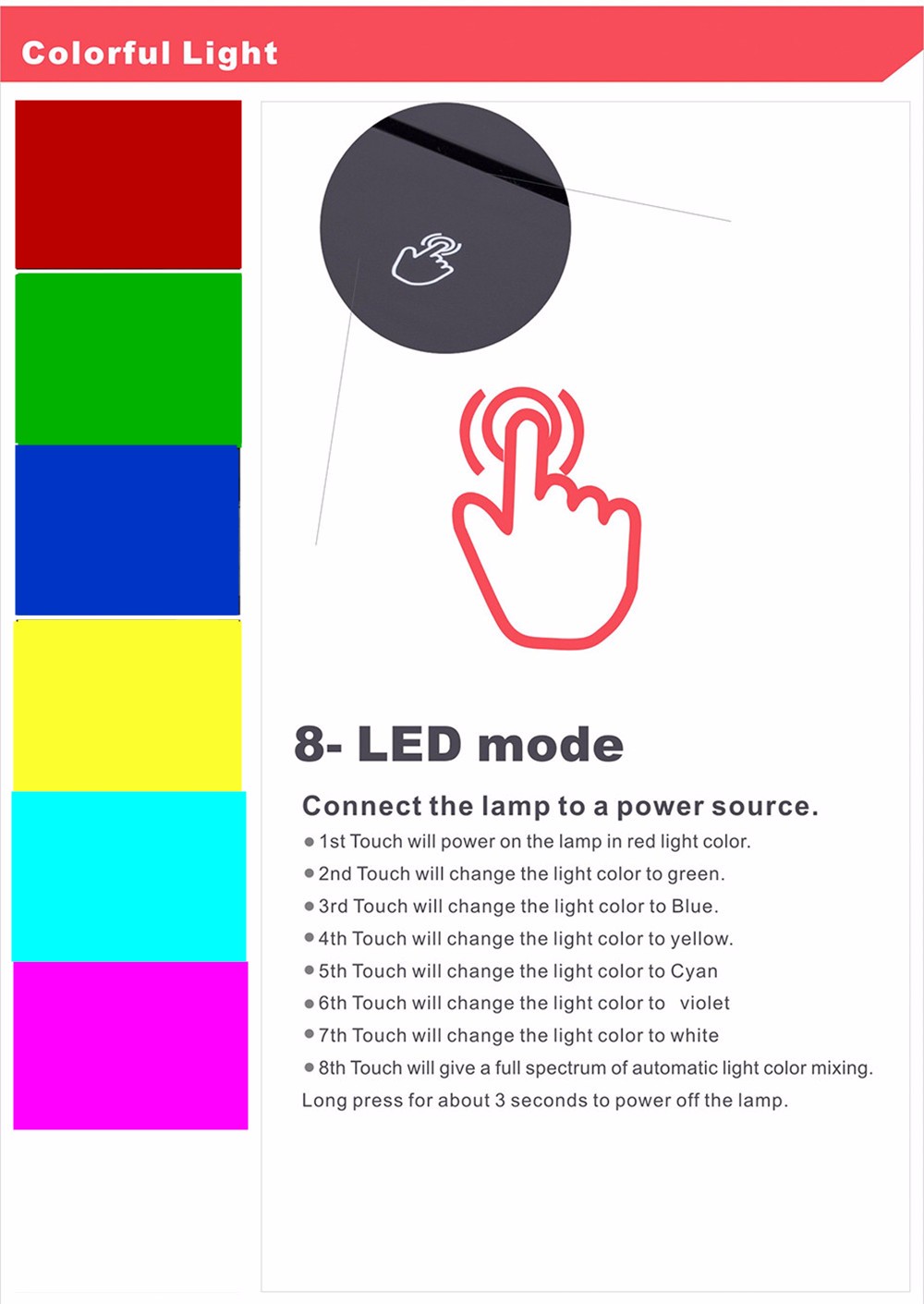 "3D" - Fox Lamp 7 Changeable Colors 10