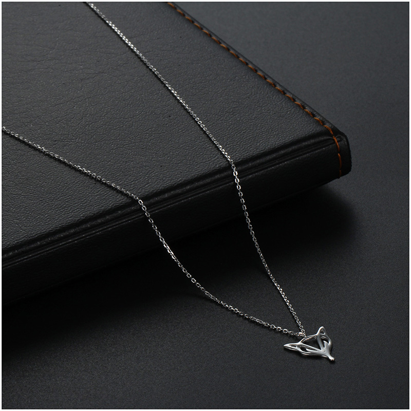 HONGYE 925 Sterling Silver Fashion Unique Cute Running Fox Pendant Necklaces for Women Animal Statement Necklace Party Gifts 20