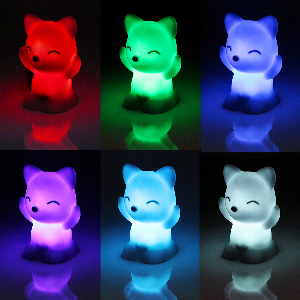 "NightFox" - 7 Colors LED Fox Lamp 1